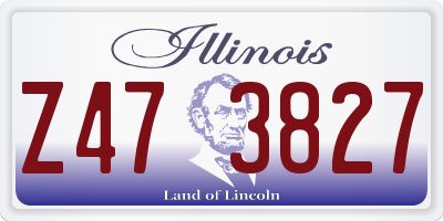 IL license plate Z473827