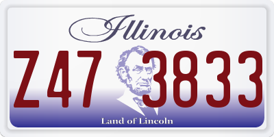IL license plate Z473833