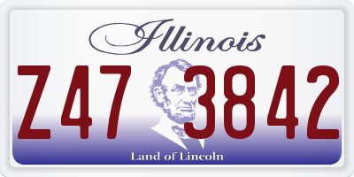 IL license plate Z473842