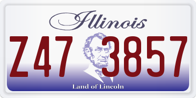 IL license plate Z473857