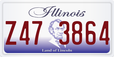 IL license plate Z473864