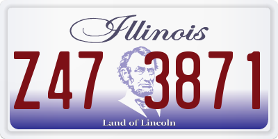 IL license plate Z473871
