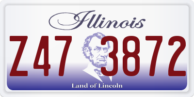 IL license plate Z473872
