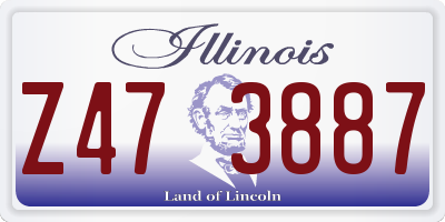 IL license plate Z473887