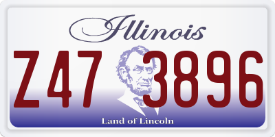 IL license plate Z473896