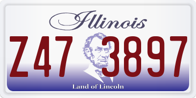 IL license plate Z473897