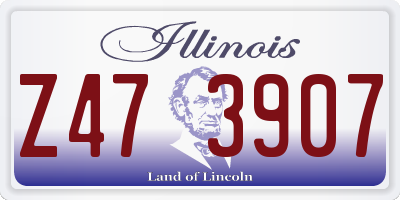 IL license plate Z473907
