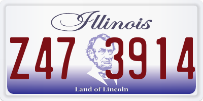 IL license plate Z473914