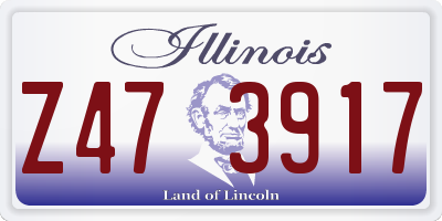 IL license plate Z473917