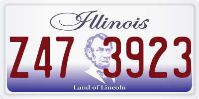 IL license plate Z473923