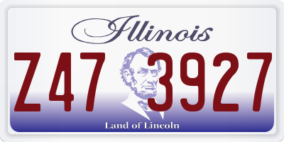 IL license plate Z473927
