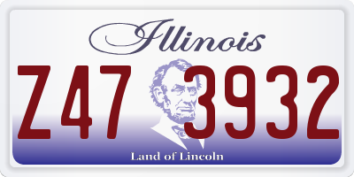 IL license plate Z473932