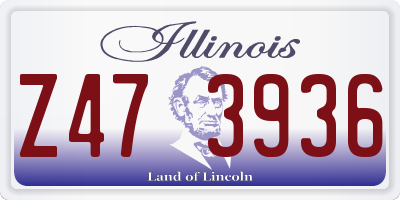 IL license plate Z473936