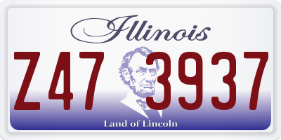 IL license plate Z473937