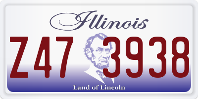 IL license plate Z473938