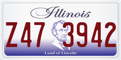 IL license plate Z473942