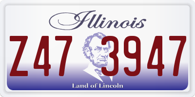 IL license plate Z473947