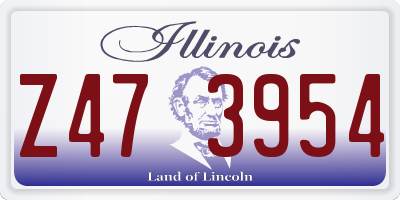 IL license plate Z473954