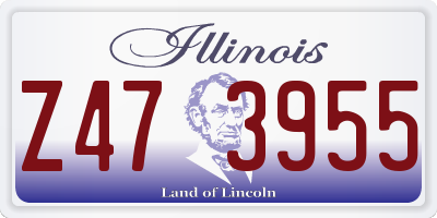 IL license plate Z473955
