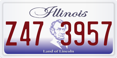 IL license plate Z473957