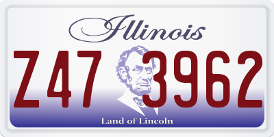IL license plate Z473962