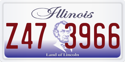 IL license plate Z473966