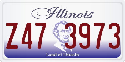 IL license plate Z473973
