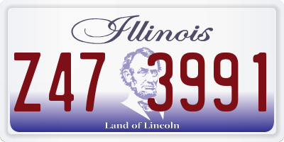 IL license plate Z473991