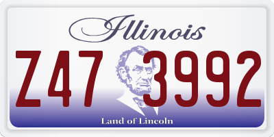 IL license plate Z473992