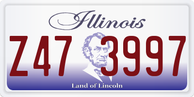 IL license plate Z473997