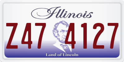IL license plate Z474127