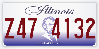 IL license plate Z474132