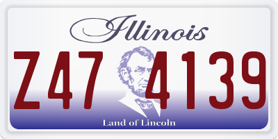 IL license plate Z474139