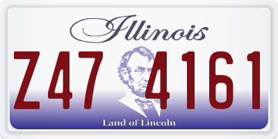 IL license plate Z474161