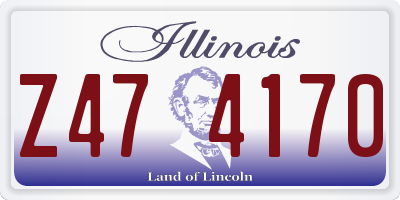 IL license plate Z474170