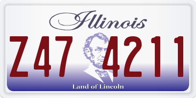 IL license plate Z474211