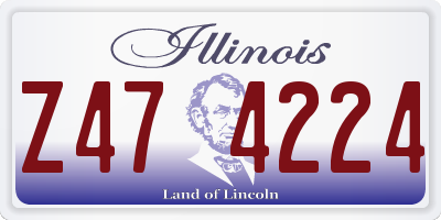 IL license plate Z474224