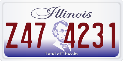 IL license plate Z474231