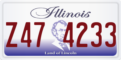 IL license plate Z474233