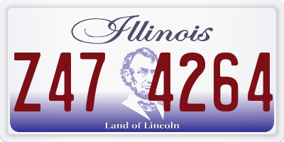 IL license plate Z474264