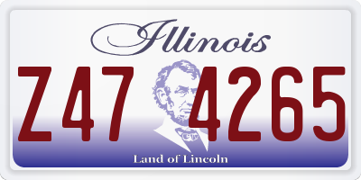 IL license plate Z474265