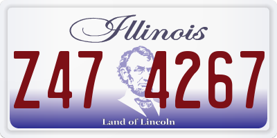 IL license plate Z474267