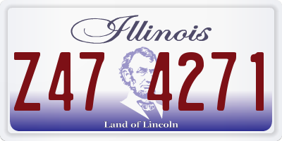 IL license plate Z474271