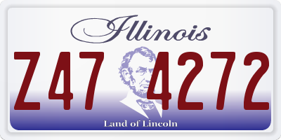 IL license plate Z474272