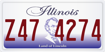 IL license plate Z474274