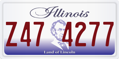 IL license plate Z474277