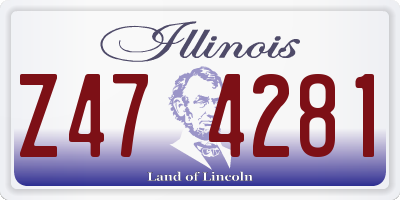 IL license plate Z474281
