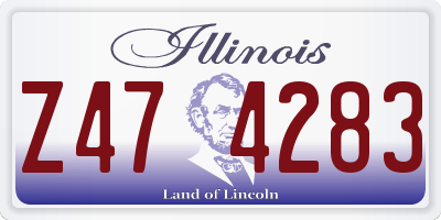 IL license plate Z474283