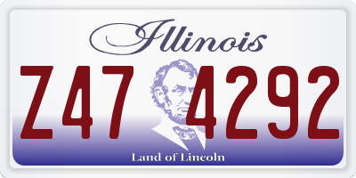 IL license plate Z474292