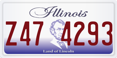 IL license plate Z474293